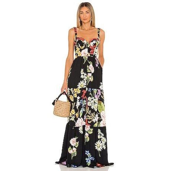 Agua Bendita Dunna Moss Dress - S - Black